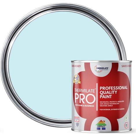 Thermilate PRO FLEX Interior & Exterior Paint - Multi-Surface Paint & Primer - All-in-One - Milky Blue - 1L - Matt