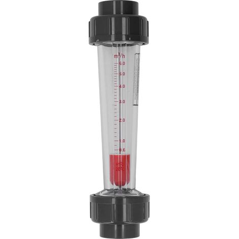 0.6‑6m³/h Débitmètre Liquide de Débitmètre D'eau de Type Tube en Plastique avec Flotteur ABS pour Tuyau DN32 40mm (1/5)