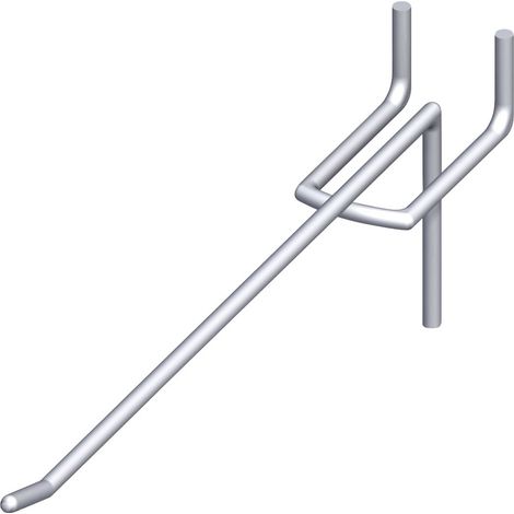 alfer Lochblechhaken 3,4 x 15 x 80 mm Haken für Lochblech