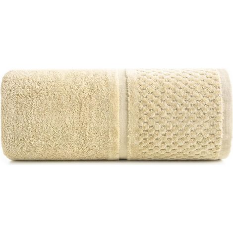 Toalla Ibiza 70x140 beige 550g/m2 de tela de rizo