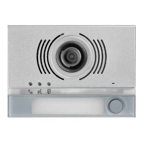 Placa frontal urmet alpha para videoportero 1 pulsador gris - 1168/141g