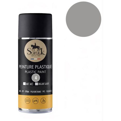 Vernice plastica ad alta resistenza: per interni ed esterni SOFOLK - 4-GRIGIO OPACO - bomboletta spray da 400 ml (1/5)