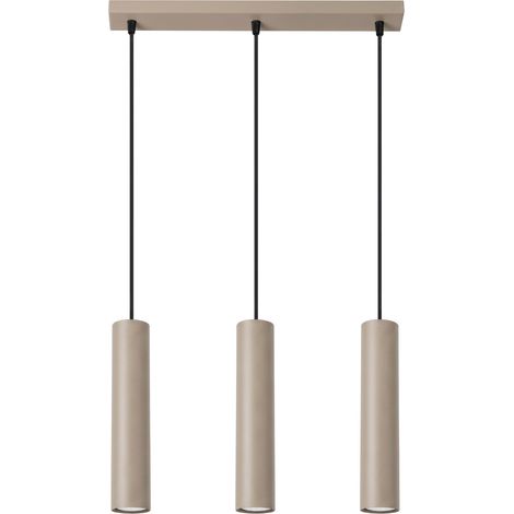 Pendelleuchten Lagos taupe 3xGU10 45cm Stahl Sollux (1/5)