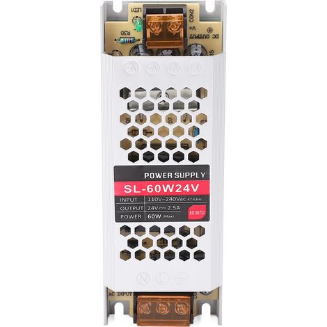 Alimentation LED à découpage, transformateur ultra-mince pour boîtier lumineux, 60 W, 24 V, 2,5 A (1/5)