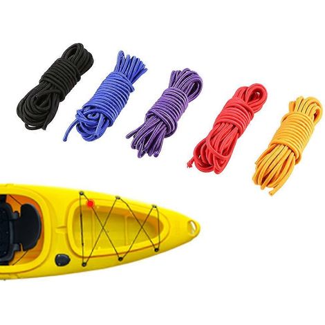 Corde élastique de 5 mètres pour kayak ou bateau, diamètre 4 mm/5 mm (1/5)