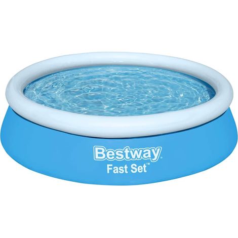Bestway Fast Set Aufblasbarer Pool Rund 183x51 cm Blau