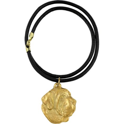 Fila Brasileiro, Mastino Brasiliano - collana con ciondolo a forma di cane in confezione regalo, ciondolo placcato oro per gli amanti dei cani, gioiello di grande effetto firmato Art-Dog (1/5)