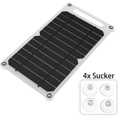 (1 pièce) Panneau solaire portable 6 V avec chargeur de batterie stable USB, adapté au chargement de téléphone portable en plein air, camping, maison (1/5)
