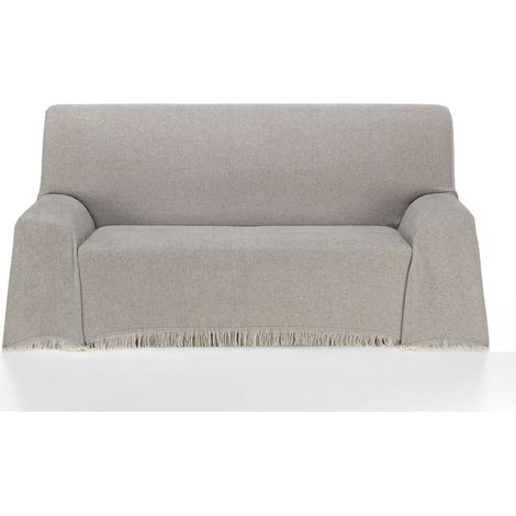 Couvre-lit Multifonction, Toucher Extra Doux, 230 x 260 cm, pour canapé ou lit Marron (1/5)