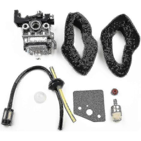 Carburateur pour Honda GX25 GX35 HHB25 Ult425 UMS425 UMK425 : kit de carburateur avec bougie d'allumage, poire d'amorçage et filtre à carburant. Pièces détachées pour débroussailleuse. (1/4)