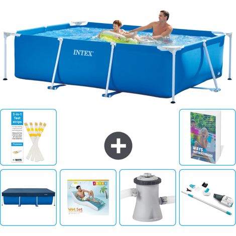 Rechteckiger Frame Pool - 260x160x65 cm - 7-teilig S62