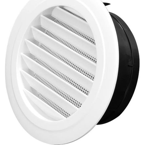 Grille De Ventilation - ABS - Diamètre 200 mm - Pour Mur Ou Plafond - Filtre À Maille Intégré - 1 Pièce