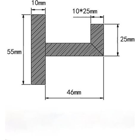 Patère À Crochet - Acier Inoxydable SUS304 - Pour Salle De Bain Cuisine - 1 Pièce (1/4)