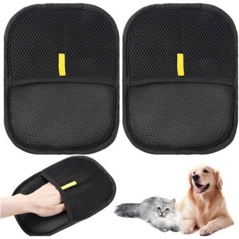 3 Pieces Cat Hair Glove, Double-Sided Pet Hair Brush, Used for Cleaning, Hair Removal and Beauty for Sofas (1/4)