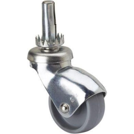 rueda giratora esp.lisa m10x33 capuchon p/madera 40hsr40-bp plastico gr.liso (1/2)