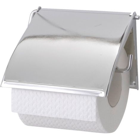 Wenko Papierrollenhalter Cover chrom Toilettenpapierhalter (1/4)