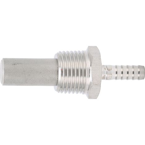 Pierre d'aération 1/2 MPT 0.5μm en acier inox pour brassage maison, diffuseur d'oxygène