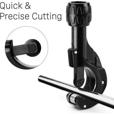 Coupe-tube monobloc pour tubes Ø 3-35 mm / 1/8" - 1 3/8" en cuivre, laiton, métal léger et plastique PVC rigide (1/4)