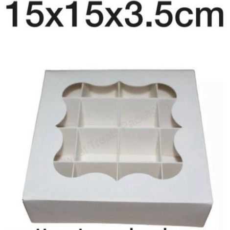 Coffret cadeau blanc transparent, boîte de présentation, boîte de rangement blanche à 16 compartiments