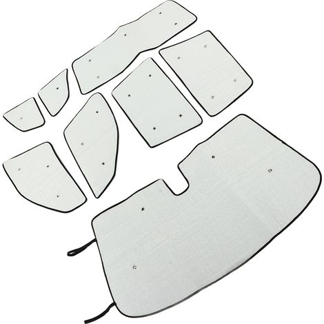 Pare-soleil voiture 8 pièces, protection thermique pare-brise et vitres latérales avec ventouses, anti-chaleur pour X3 E83 2006-2010, écran solaire auto. (1/5)