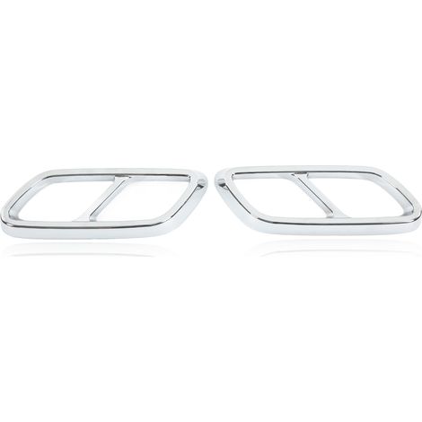 Kit de embellecedores plateados para tubo de escape para Mercedes-Benz Clase C W206 - Plástico ABS (1/4)