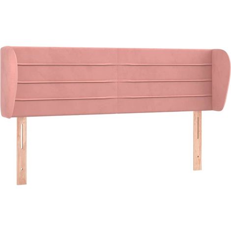 Maison Exclusive - Cabecero de terciopelo rosa 147x23x78/88 cm (1/5)