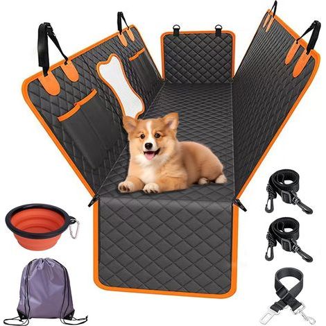 Car Dog Protection,Car Seat Cover for Dogs,Protective Car Seat for Dogs,Non-Slip and Waterproof Rear Bench,Waterproof Non-Slip Boot Cover for Dogs,Scratch-Resistant,Rigid Bottom for Cars (1/4)
