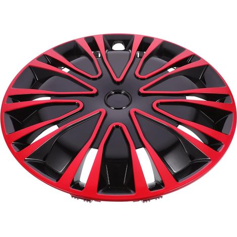 Enjoliveur 16 Pouce en PP pour Voiture, Cache Jante Rouge, Facile à Installer et Protège Les Débris, Enjoliveurs de Moyeu de Roue Automobile (1/5)