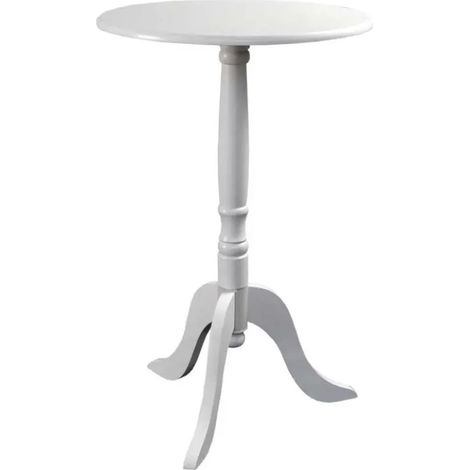 Runder Beistelltisch San Diego, 45 x 45 x 50 cm, weiß matt, 2er Set