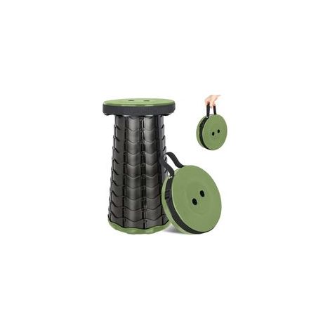 Tabouret pliable télescopique 6-44,5 cm – Charge 130 kg – ABS ultra résistant – Portable et léger – Idéal pour camping et jardinage (1/5)