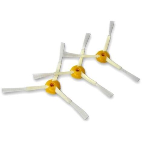Paquete de 3 cepillos laterales para Roomba 500, 600 y 700. Kit de repuesto de 3 cuchillas.
