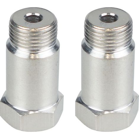 2 pezzi Adattatore sensore di ossigeno M18 1.5 Distanziatore O2 Isolatore Controllo motore CEL Fissaggio Estensione lunghezza 45mm-Sonda lambda con chiave Tipo R Ep3