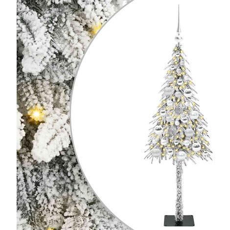 Sapin de Noël avec 150 LED Blanc 120 cm PE et Acier vidaXL (1/5)