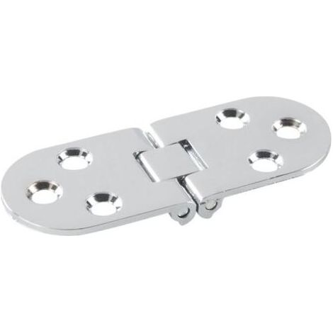 4 PCS Charnières de Table Pliantes,180 Degrés Charnière de Table Pliante à Alliage Zinc Arrondis,Charnière Flip Pliable vis non incluses(Argent) GROOFOO (1/5)