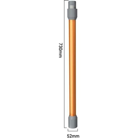 Tube d'aspirateur compatible avec télescopique orange pour aspirateur Dyson V10 (1/3)