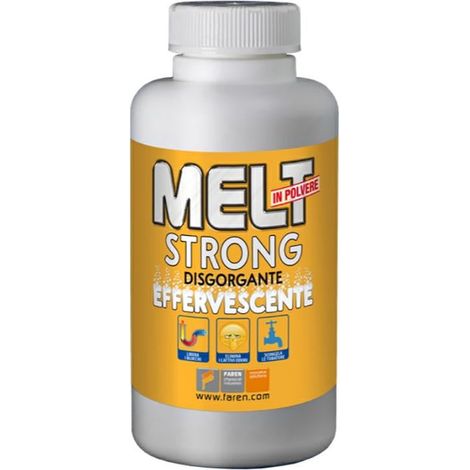 Disgorgante effervescente in polvere "Melt strong", agisce in 15-30 minuti da 600 gr