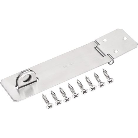 6" Edelstahl Haspelschloss Schwere Spange mit Schrauben for Schrank Silber (1/5)