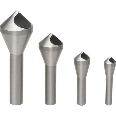 4 Fraiseuses à Chanfreiner HSS pour Métal Bois Plastique (1/4)