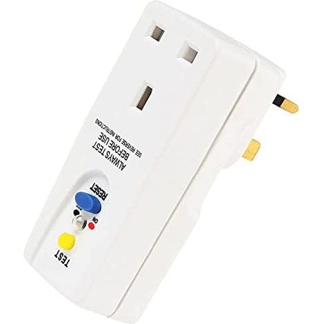 Adaptateur de prise RCD de sécurité britannique disjoncteur domestique découpe outils électriques de jardin interrupteur de déclenchement (13A)