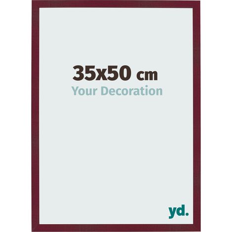 yd. - Cadre photo 35x50 - Vin Rouge Patine - MDF - Bologna
