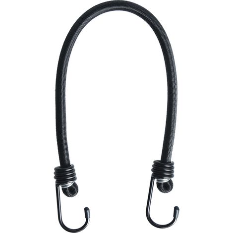 Extension de bagage en tissu Oxford noir, modèle 10 mm x 450 mm, élastique de sécurité