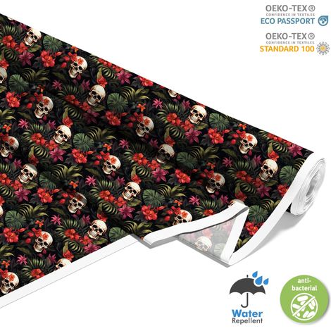 Outdoor dekostoffe oxford - Motiv der Schädel I DX4514 (1/5)