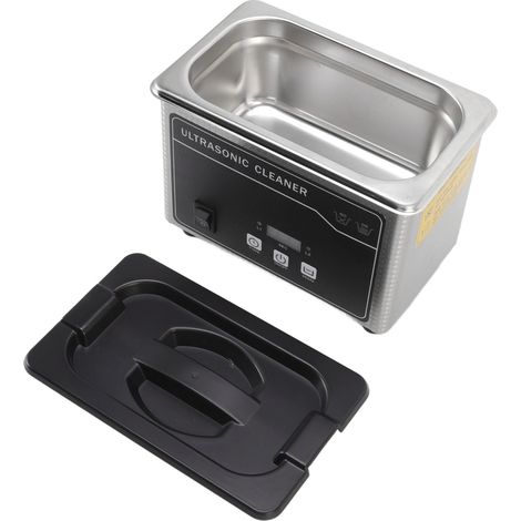Nettoyeur à ultrasons 40 kHz, 800 ml, grande capacité, portable et silencieux, pour le verre et les bijoux, prise UE 220 V (1/5)