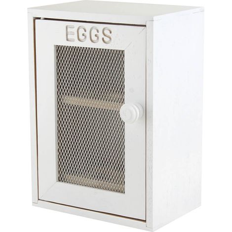 Apollo Rubber Wood Egg Cabinet White (1/3)