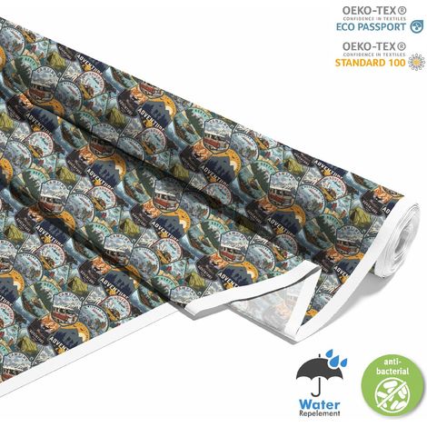 TESSUTI DECORATIVI PER ESTERNI OXFORD - Motivo distintivo Travel 2 I DX682 (1/5)