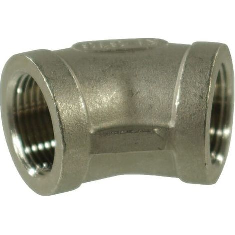 Codo 45掳 inox 2xH 1 1/4" UNIVERSAL FG120114RVS