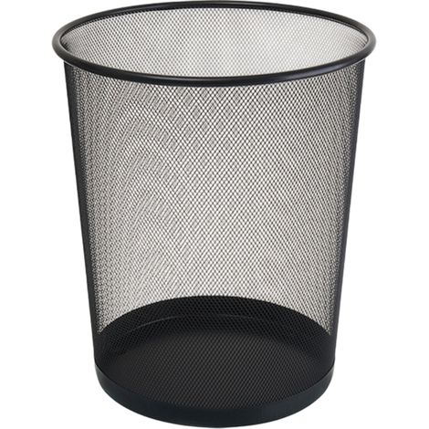 Poubelle en filet de fer épais antirouille, poubelle métallique domestique, poubelle de bureau en fil de fer barbelé, sans couvercle (1/5)