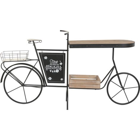 Expositor Metal Madera 187X39X100 Bicicleta Negro (1/5)