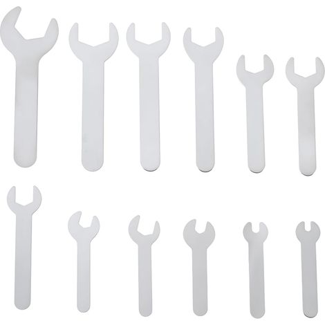 Store Jeu de 12 Clés Plates Simples Métriques 4-23 Mm Ultra-fines pour Réparation Automobile Et Assemblage de Meubles (1/5)