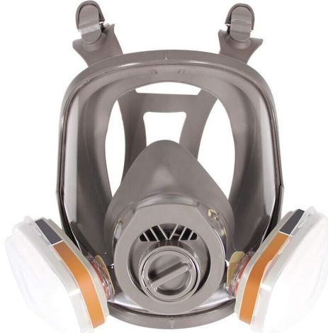 Masque respiratoire intégral pour peinture et nettoyage chimique – Protection contre poussières et vapeurs – Connecteurs baïonnette et 40mm (1/5)